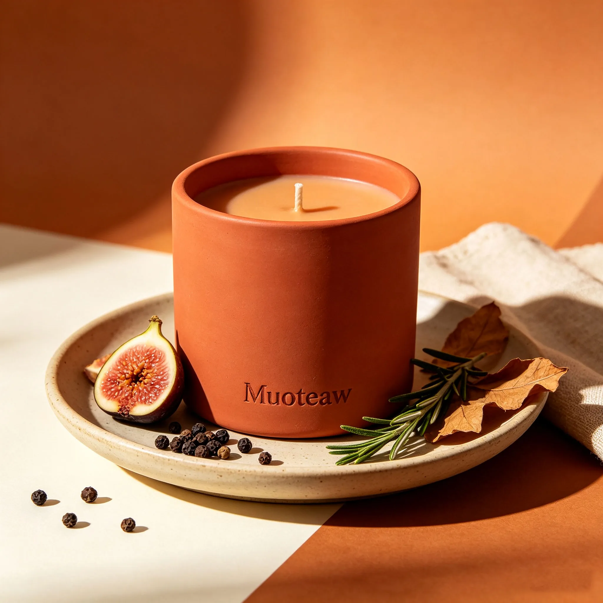 Muoteaw Fig & Black Pepper Scented Candle