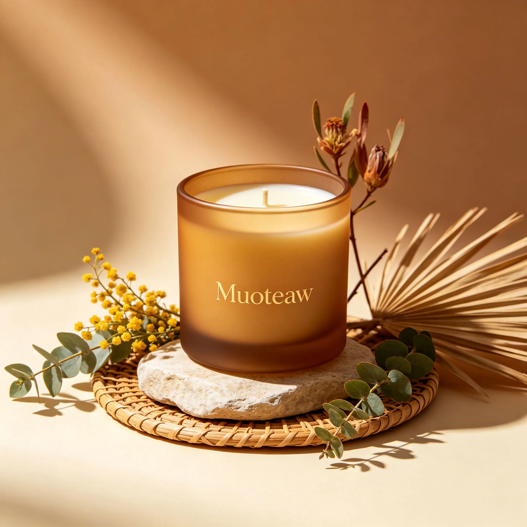 Muoteaw Golden Wattle & Native Palm Scented Candle