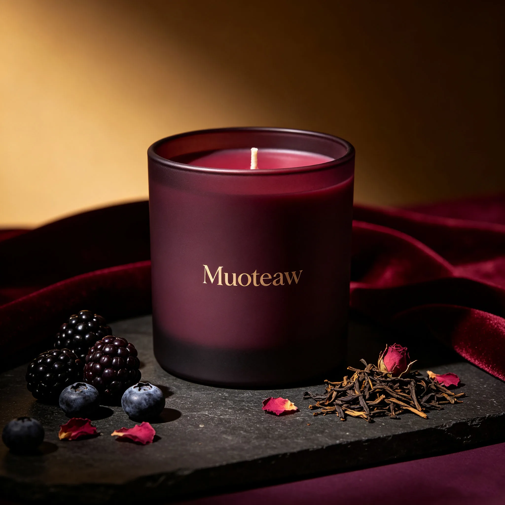 Muoteaw Blackberry & Rock Tea Scented Candle