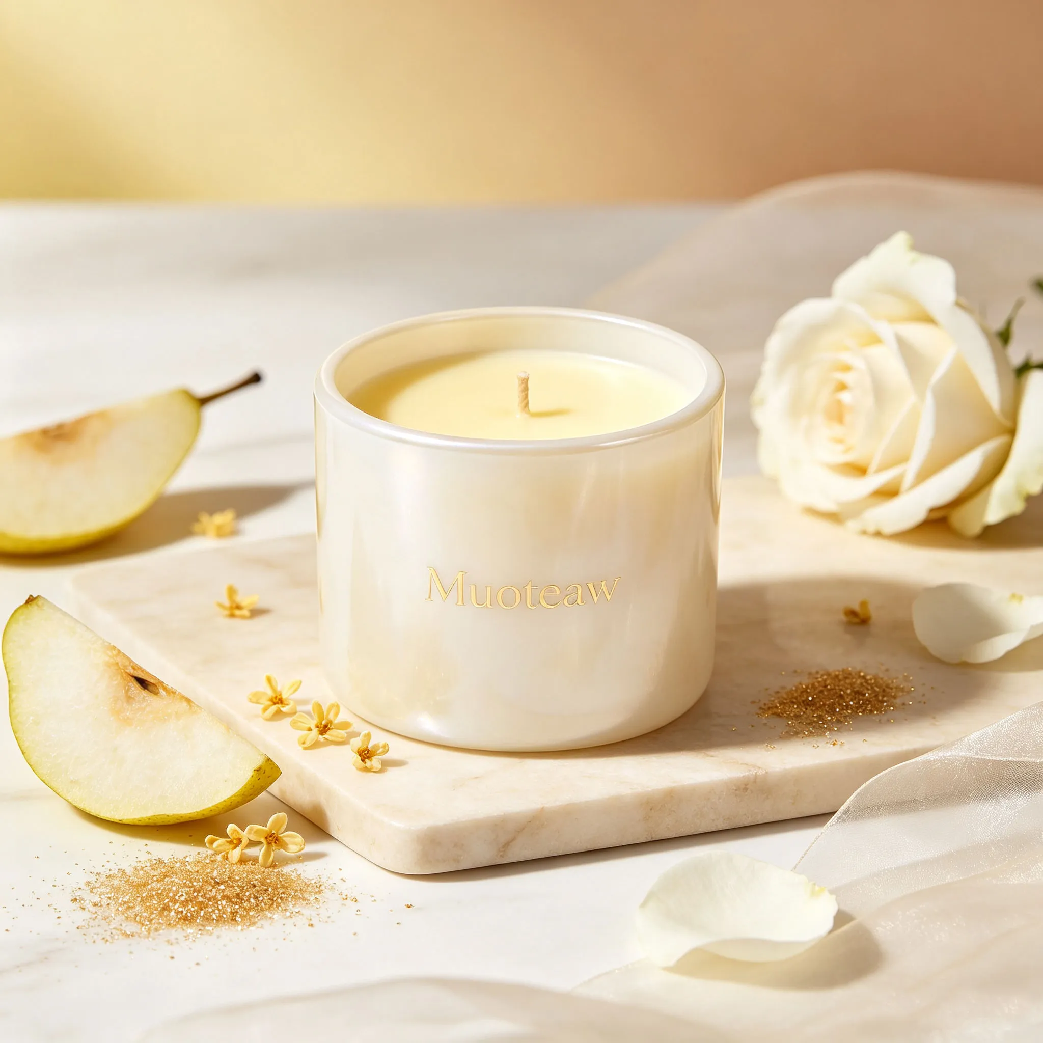 Muoteaw Pear & Osmanthus Scented Candle